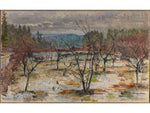Spring Landscape Painting Early Spring by Gerhard Munthe