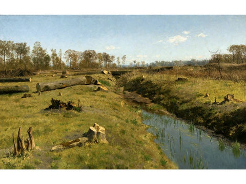 Spring Landscape Painting Early Spring by Paul von Ravenstein