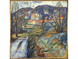 Spring Landscape Painting Kragero in Spring by Edvard Munch