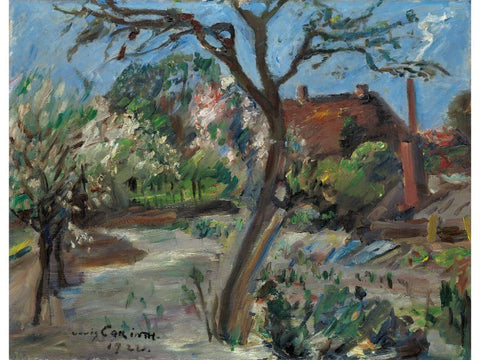 Spring Landscape Painting Landscape in Early Spring by Lovis Corinth