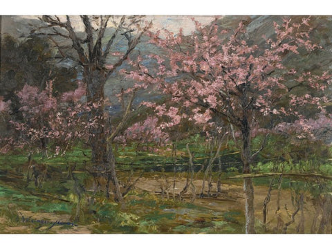 Spring Landscape Painting Olga Wisinger Florian Spring Blossom