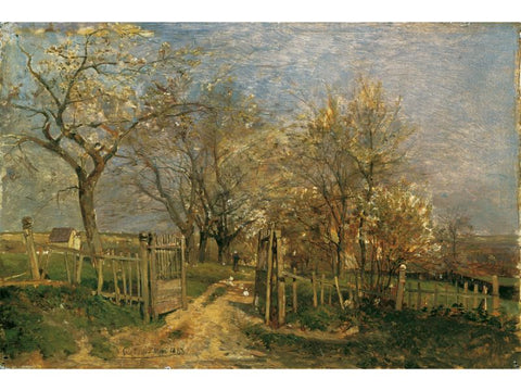 Spring Landscape Painting Spring in Hacking by Emil Jakob Schindler