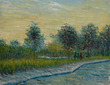Square Saint-Pierre at Sunset by Vincent Van Gogh