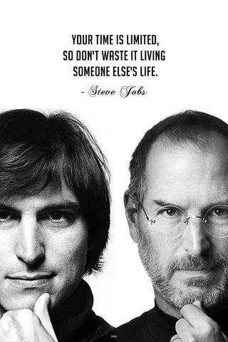 Steve Jobs Motivational Quote Poster