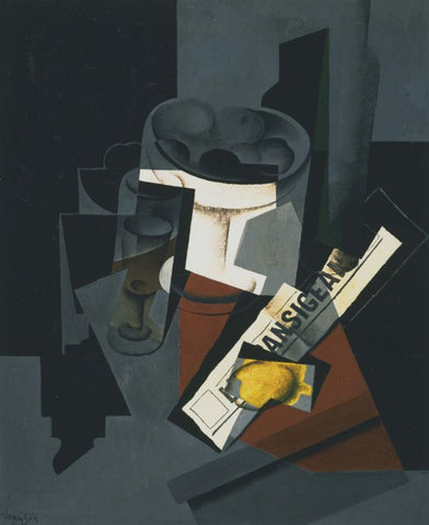 Still Life with Newspaper by Juan Gris