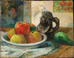 Still Life with Apples, a Pear, and a Ceramic Portrait Jug by Paul Gauguin