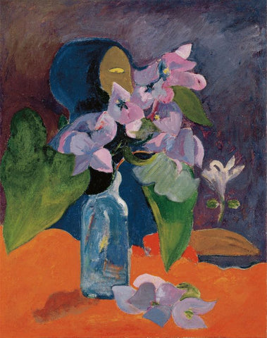Still Life with Flowers and Idol by Paul Gauguin
