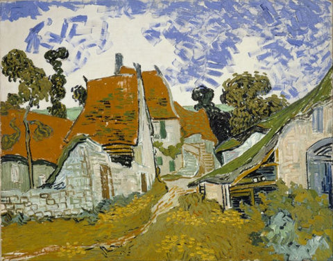 Street in Auvers-sur-Oise by Vincent Van Gogh