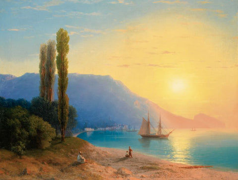 Sunset over Yalta by Hovhannes Aivazovsky