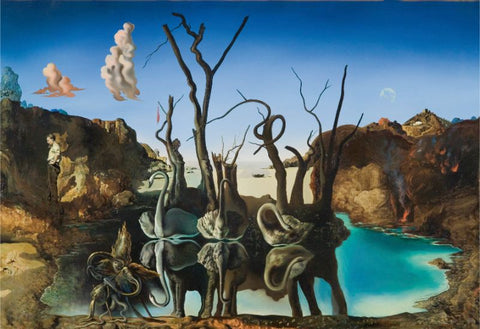 Swans Reflecting Elephants by Salvador Dali