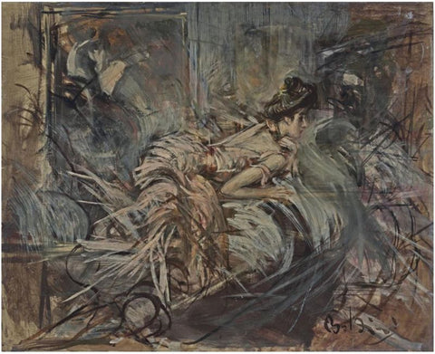 The Artist_s Model by Giovanni Boldini