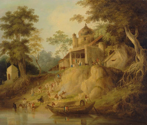 The Banks of the Ganges by William Daniell