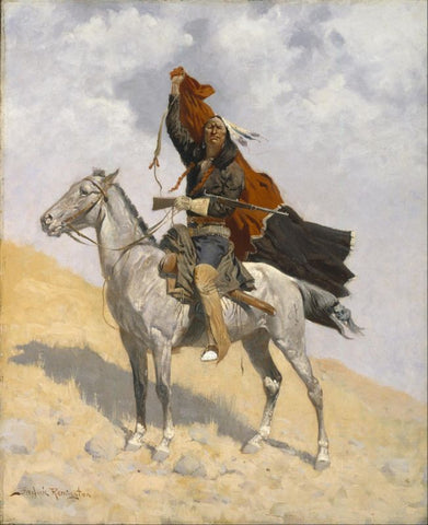 The Blanket Signal by Frederic Remington