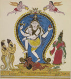 The Chidambaram Siva dances the ananda tandava