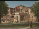The Church of Saints Cosmas and Damian by Christoffer Wilhelm Eckersberg