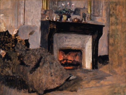 The Fireplace by Edouard Vuillard