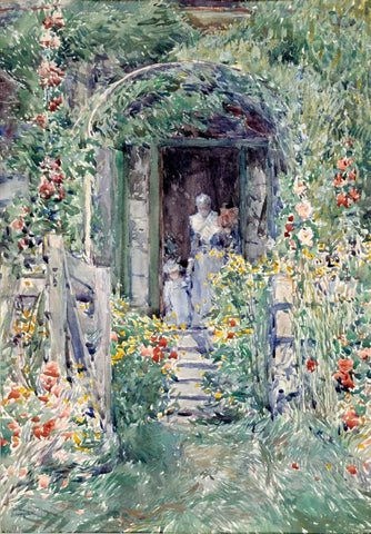 The Garden in Its Glory by Childe Hassam