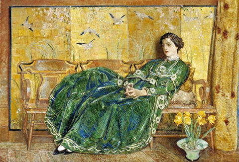 The Green Gown by Childe Hassam