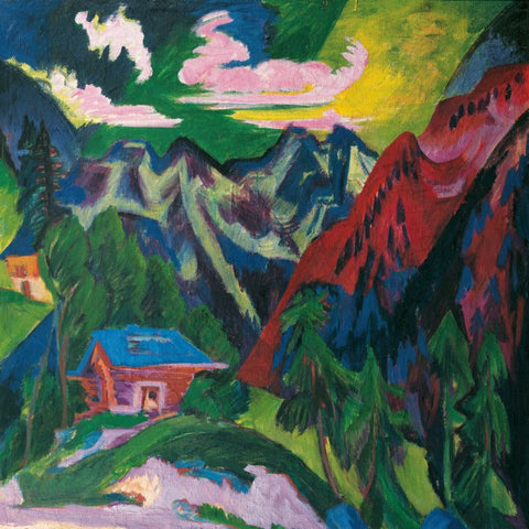 The Klosters mountains by Ernst Ludwig Kirchner