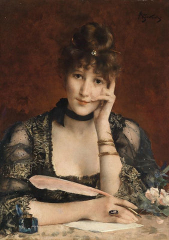 The Letter by Alfred Stevens