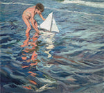 The Little Sailing Boat by Joaquin Sorolla