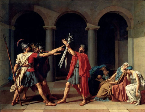 The Oath of the Horatii by Jacques Louis David