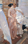 The Pink Robe. After the Bath by Joaquin Sorolla