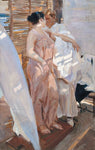 The Pink Robe. After the Bath by Joaquin Sorolla