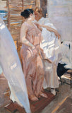 The Pink Robe. After the Bath by Joaquin Sorolla