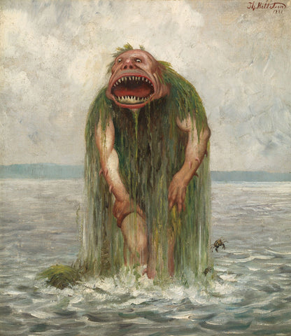 The Sea Monster by Theodor Kittelsen