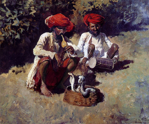 The Snake Charmers Bombay by Edwin Lord Weeks