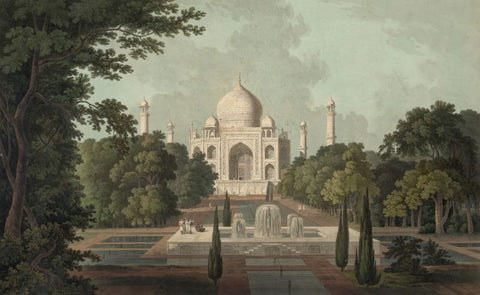 The Taje Mahel, Agra by William Daniell