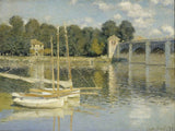 The Argenteuil Bridge by Claude Monet
