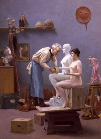 The Artist and His Model by Jean Leon Gerome