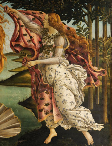 The Birth of Venus detail - Hora by Sandro Botticelli