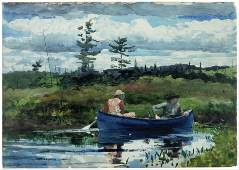 The Blue Boat by Winslow Homer