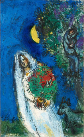 The Bride to the Moon by Marc Chagall