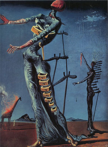 The Burning Giraffe by Salvador Dali