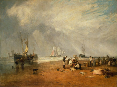 The Fish Market at Hastings Beach by J. M. W. Turner