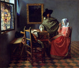 The Glass of Wine by Johannes Vermeer