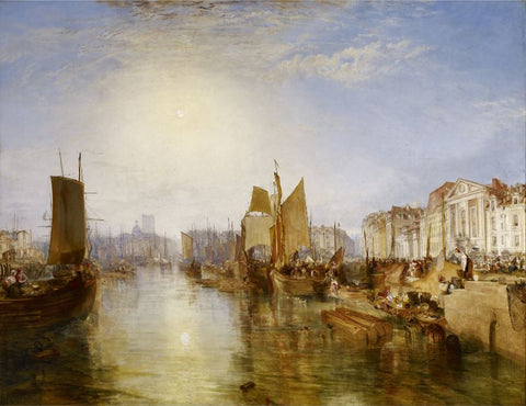 The Harbor of Dieppe by J. M. W. Turner