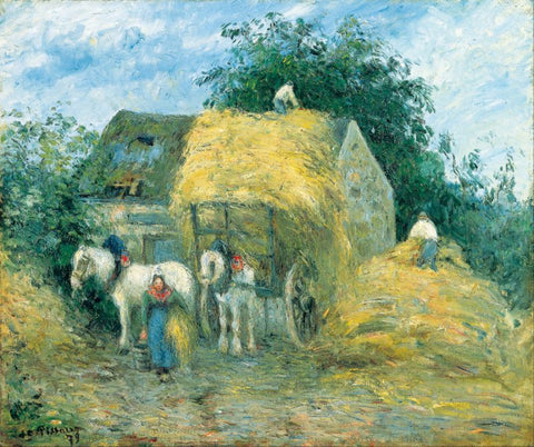 The Hay Cart by Camille Pissarro
