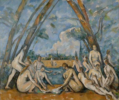 The Large Bathers by Paul Cezanne