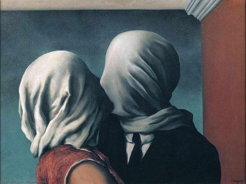 The Lovers by Rene Magritte