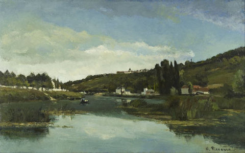 The Marne at Chennevières by Camille Pissaro