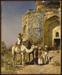 The Old Blue-Tiled Mosque Outside of Delhi by Edwin Lord Weeks