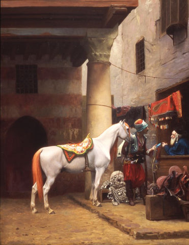 The Saddle Bazaar, Cairo by Jean Leon Gerome