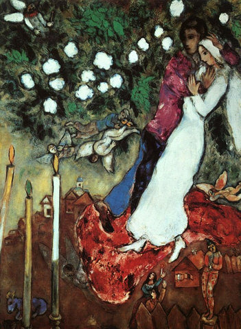 The Three Candles by Marc Chagall