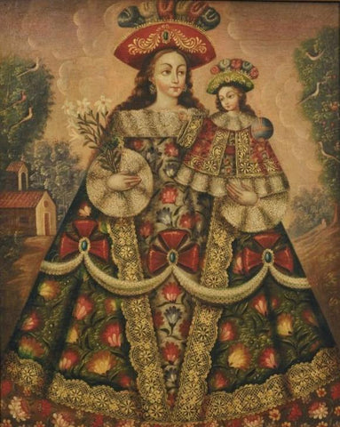 The Virgin of the Pilgrims and Child by Cuzco School