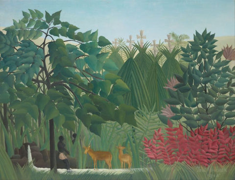 The Waterfall by Henri Rousseau